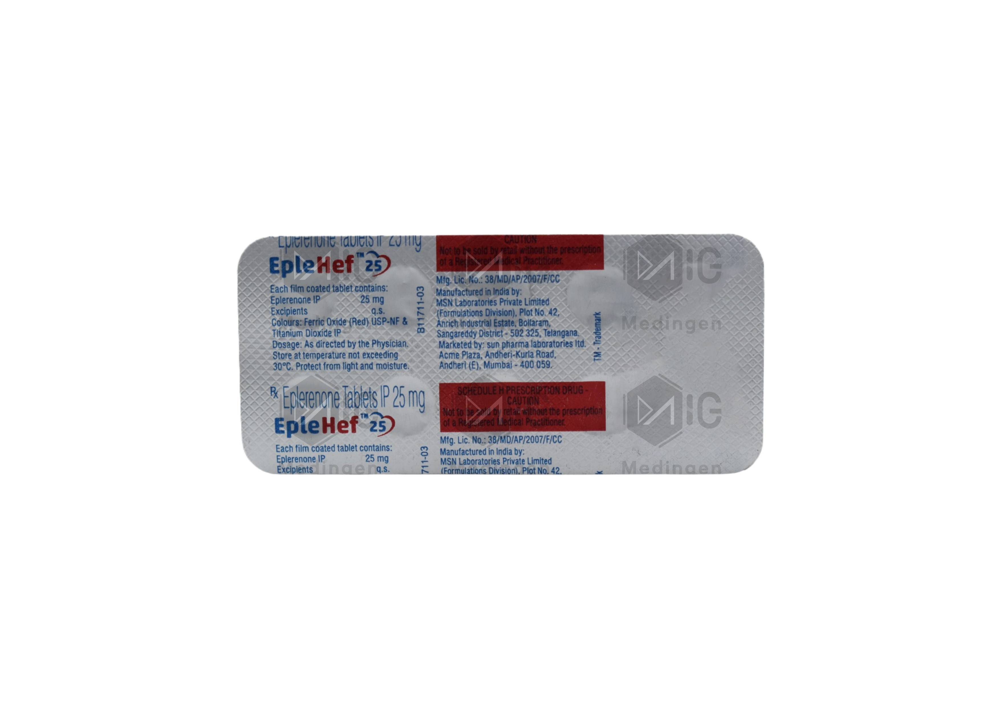 EPLEHEF 25MG